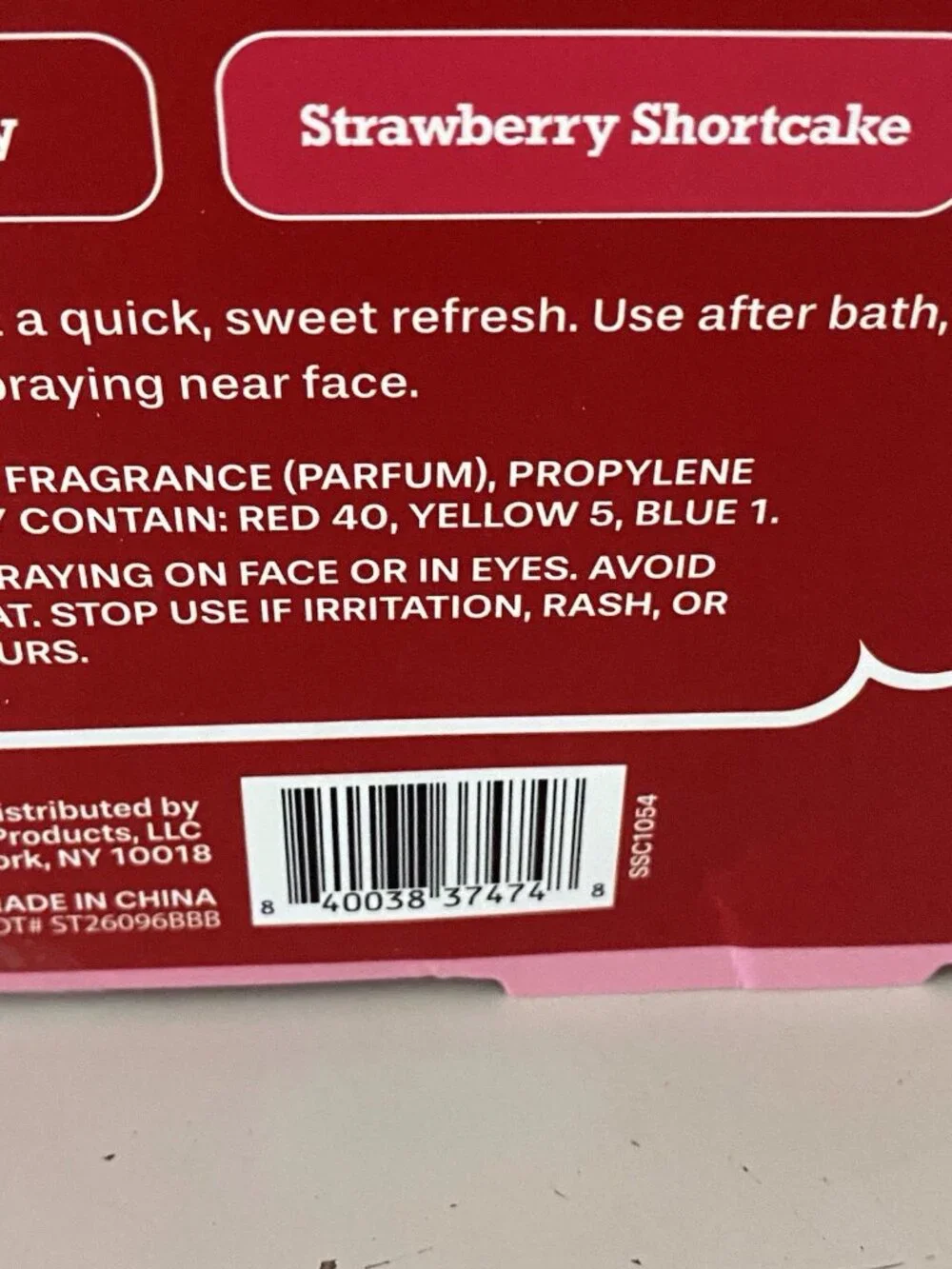 Set Of 3 Strawberry Shortcake Hair & Body Mist Clip & Go 1.3 fl oz Fresh NEW